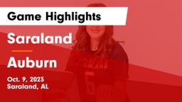 Saraland  vs Auburn  Game Highlights - Oct. 9, 2023