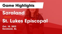 Saraland  vs St. Lukes Episcopal  Game Highlights - Oct. 10, 2023