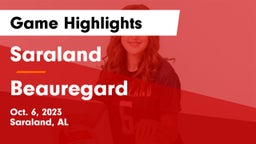Saraland  vs Beauregard  Game Highlights - Oct. 6, 2023