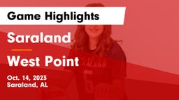 Saraland  vs West Point  Game Highlights - Oct. 14, 2023