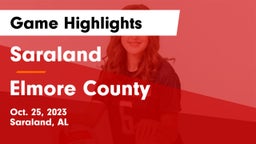 Saraland  vs Elmore County  Game Highlights - Oct. 25, 2023