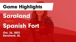 Saraland  vs Spanish Fort  Game Highlights - Oct. 26, 2023