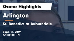 Arlington  vs St. Benedict at Auburndale   Game Highlights - Sept. 17, 2019
