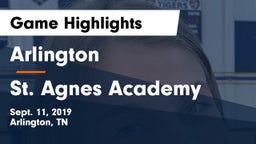 Arlington  vs St. Agnes Academy Game Highlights - Sept. 11, 2019