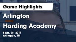 Arlington  vs Harding Academy  Game Highlights - Sept. 28, 2019