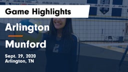 Arlington  vs Munford Game Highlights - Sept. 29, 2020