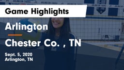 Arlington  vs Chester Co. , TN Game Highlights - Sept. 5, 2020