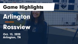 Arlington  vs Rossview  Game Highlights - Oct. 13, 2020