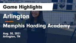 Arlington  vs Memphis Harding Academy Game Highlights - Aug. 30, 2021