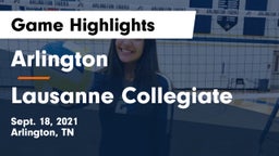 Arlington  vs Lausanne Collegiate  Game Highlights - Sept. 18, 2021