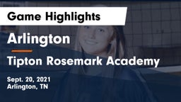 Arlington  vs Tipton Rosemark Academy Game Highlights - Sept. 20, 2021