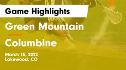 Green Mountain  vs Columbine  Game Highlights - March 15, 2022
