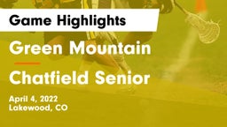Green Mountain  vs Chatfield Senior  Game Highlights - April 4, 2022
