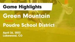 Green Mountain  vs Poudre School District Game Highlights - April 26, 2022