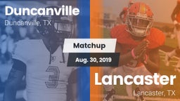 Matchup: Duncanville High vs. Lancaster  2019