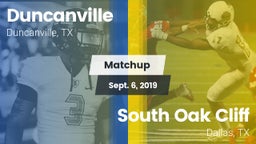 Matchup: Duncanville High vs. South Oak Cliff  2019