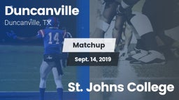 Matchup: Duncanville High vs. St. Johns College 2019