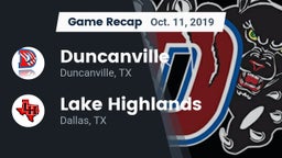 Recap: Duncanville  vs. Lake Highlands  2019