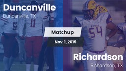 Matchup: Duncanville High vs. Richardson  2019