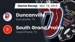 Recap: Duncanville  vs. South Grand Prairie  2019