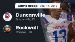 Recap: Duncanville  vs. Rockwall  2019