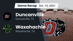 Recap: Duncanville  vs. Waxahachie  2021