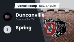 Recap: Duncanville  vs. Spring  2021