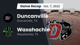 Recap: Duncanville  vs. Waxahachie  2022
