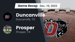 Recap: Duncanville  vs. Prosper  2022