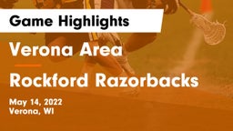 Verona Area  vs Rockford Razorbacks Game Highlights - May 14, 2022