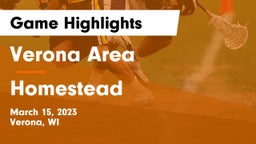 Verona Area  vs Homestead  Game Highlights - March 15, 2023