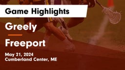 Greely  vs Freeport   Game Highlights - May 21, 2024