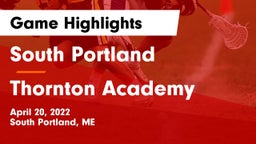 South Portland  vs Thornton Academy Game Highlights - April 20, 2022