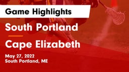 South Portland  vs Cape Elizabeth  Game Highlights - May 27, 2022
