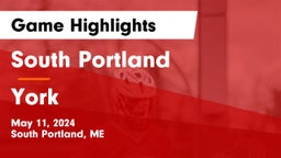 South Portland  vs York  Game Highlights - May 11, 2024