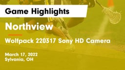 Northview  vs Wolfpack 220317 Sony HD Camera Game Highlights - March 17, 2022