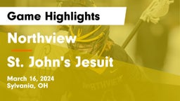 Northview  vs St. John's Jesuit  Game Highlights - March 16, 2024