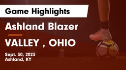 Ashland Blazer  vs VALLEY , OHIO Game Highlights - Sept. 30, 2023