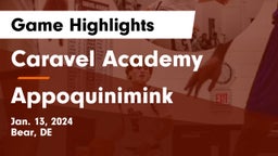 Caravel Academy vs Appoquinimink  Game Highlights - Jan. 13, 2024