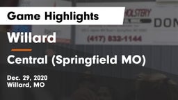 Willard  vs Central  (Springfield MO) Game Highlights - Dec. 29, 2020