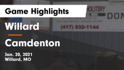 Willard  vs Camdenton  Game Highlights - Jan. 20, 2021