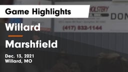 Willard  vs Marshfield  Game Highlights - Dec. 13, 2021