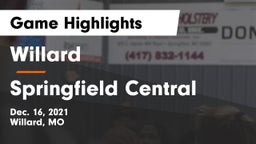 Willard  vs Springfield Central  Game Highlights - Dec. 16, 2021