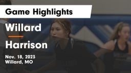 Willard  vs Harrison  Game Highlights - Nov. 18, 2023
