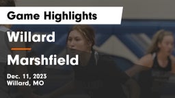 Willard  vs Marshfield  Game Highlights - Dec. 11, 2023