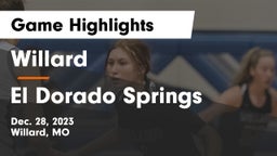 Willard  vs El Dorado Springs  Game Highlights - Dec. 28, 2023
