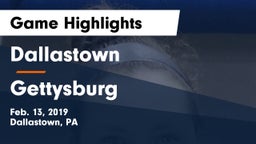 Dallastown  vs Gettysburg  Game Highlights - Feb. 13, 2019