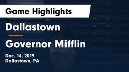 Dallastown  vs Governor Mifflin  Game Highlights - Dec. 14, 2019