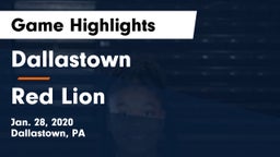Dallastown  vs Red Lion  Game Highlights - Jan. 28, 2020