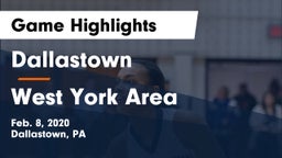 Dallastown  vs West York Area  Game Highlights - Feb. 8, 2020
